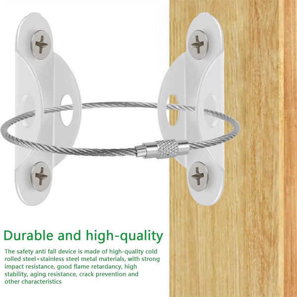 2-10Sets Furniture Anchors Anti Tip Kit Metal Anchors Wall Secure Earthquake AUS