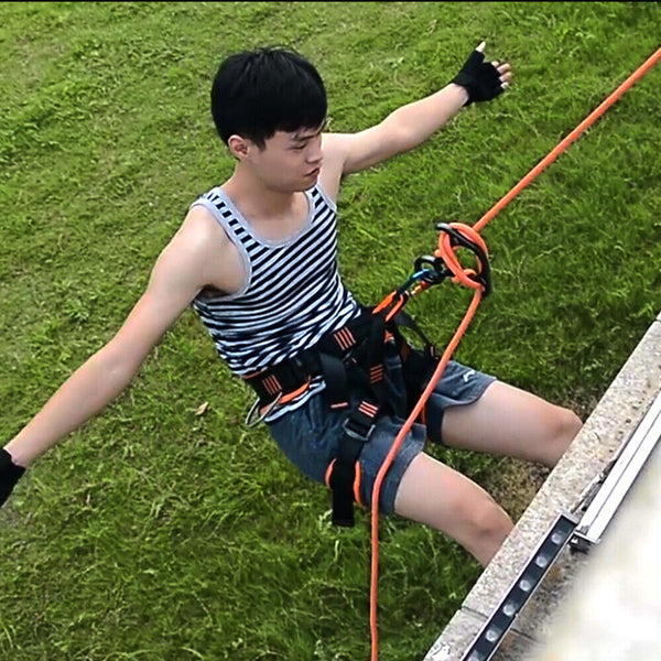 Rock Climbing Carabiner 50KN Descender Rappel Ring Buckle Rigging Belay Device