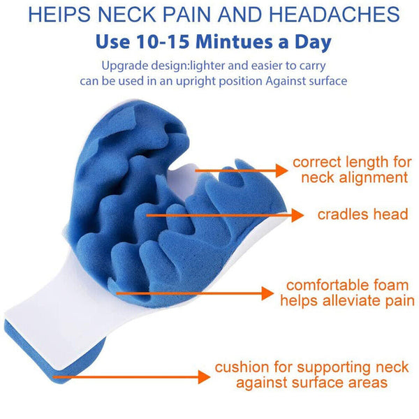 Relaxer Relief Support Shoulder Traction Pillows Massage Neck Head Pain
