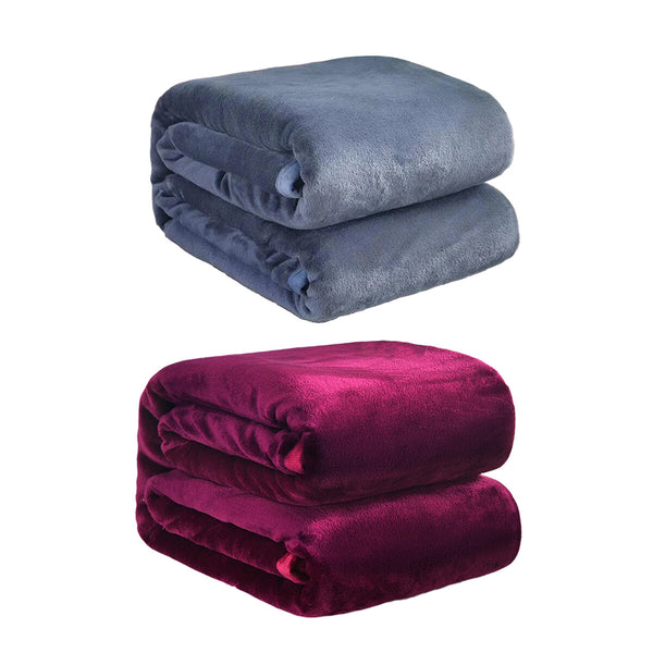 Soft Flannel Fleece Blanket Warm Throw Blanket for Bed Sofa Office Home
