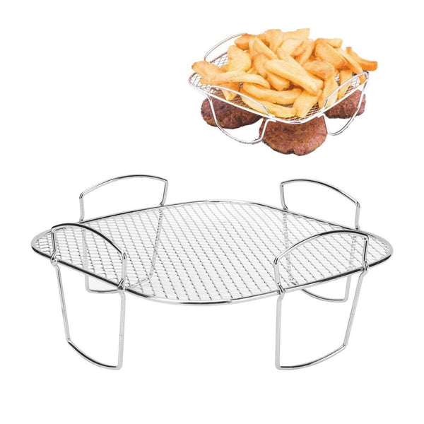 Air Fryer Rack Kitchen Grill Air Fryer Accessories Baking Tray Grill Holder AU