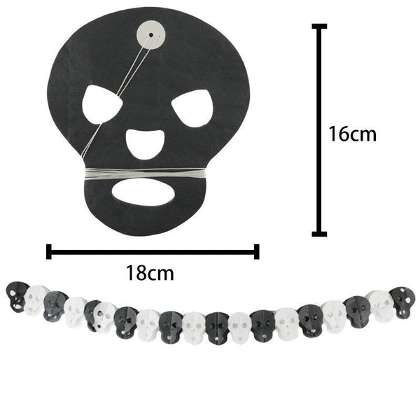 AU Halloween 3M Bat Hanging Pumpkin Spider Bat Garland Scary Decoration Party