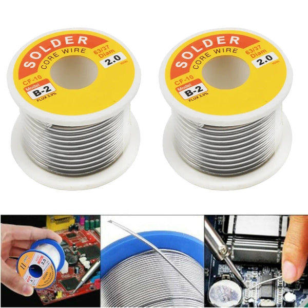 2.0mm Tin Lead Solder Wire Rosin Core Soldering Wire 2.0% Flux Reel 250/500G AUS