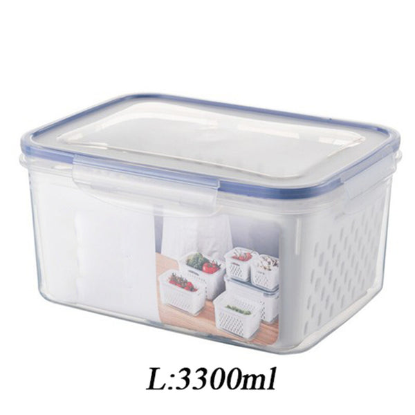 Fridge Storage Container with Removable Colander – BPA Free Fruit and Vegetable Keeper Box