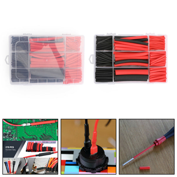 270X Heat Shrink Tubing Kit Dual Wall Adhesive Marine Wire Cable Sleeve Tube 3:1
