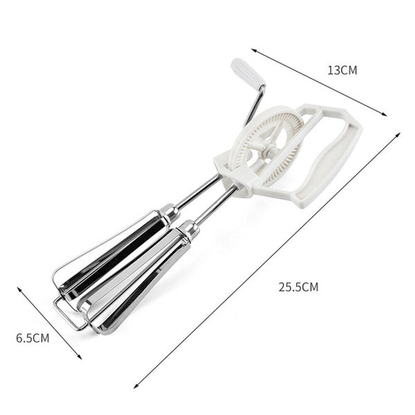 Cooking Tool Stainless Steel Hand Egg Whish Rotary New Mixer Egg Beater