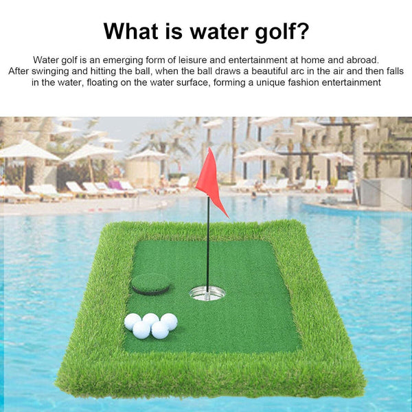 Pool Golf Turf Mat Set Golf Putting Mats Floating Golf Green Pool/Water/Outdoor