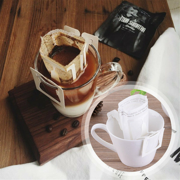 150x Coffee Filter Paper Portable Coffee Filter Paper Bag Hanging ear Coffee Bag
