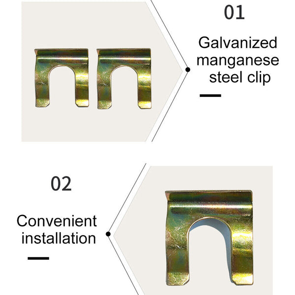 24PCS Hose Retainer Brake Line Clip U Shaped Replacement Vehicles Parts Cable
