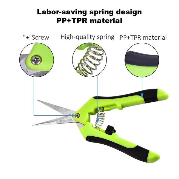2/4 PCS Pruning Shears Plant Scissors Trim Trees Snips Branch Garden Secateurs