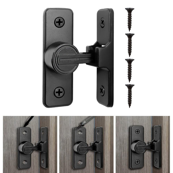 Barn Door Lock Heavy Duty Sliding Barn Door Latch Lock 90Degree Gate Latch Kit
