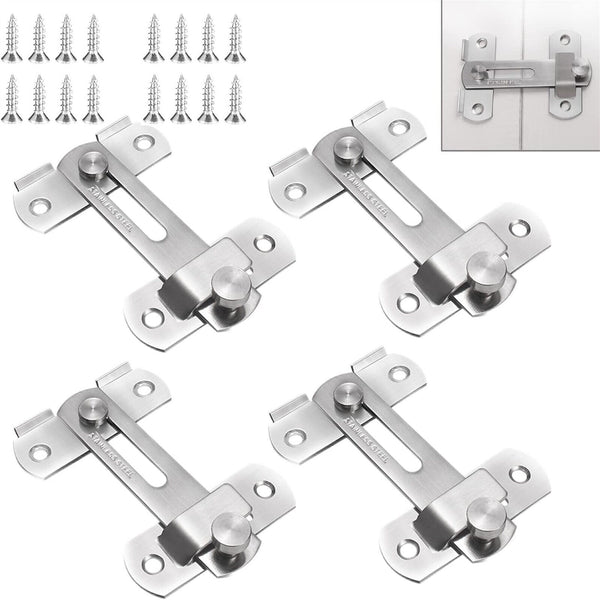UP 10X Stainless Steel Gate Latches Flip Latch Bolt Latch Lock for Safety Door A