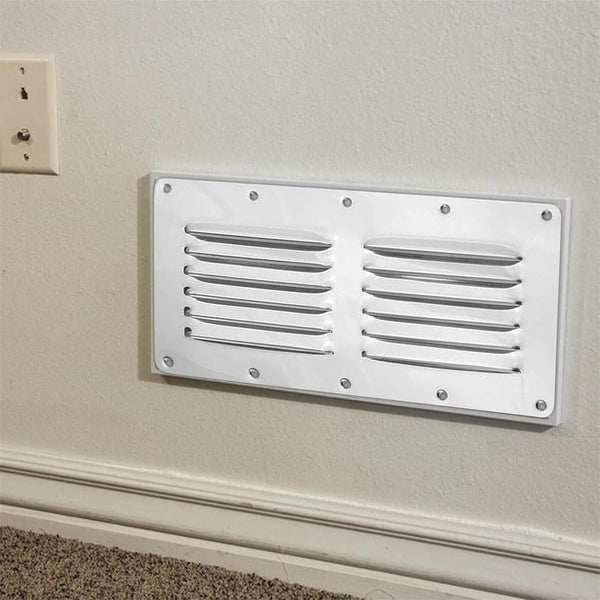 2PCS Stainless Steel Air Vent Grille Louvre Wall Vent Cover Marine Caravan