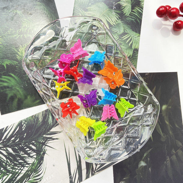 100-500x Mini Hair Clips Girl Hairpin Clamp Plastic Claws Mix Colour Ladies Kids
