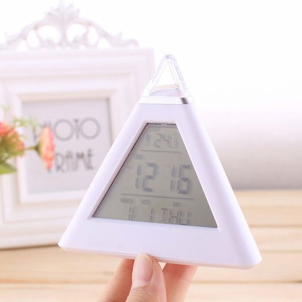 Light LED Wake-up Simulation Natural Sounds Sunrise Alarm Clock Lamp Colorful
