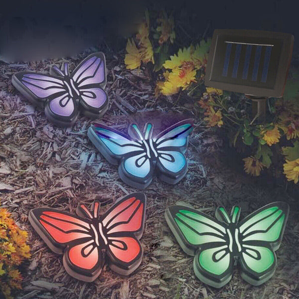 Lawn 4 Paw Print Lights Walkway Dog Path Patio Yard Solar Cute Decor Garden LED