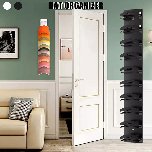 10 Hat Rack Organizer Baseball Holder Storage Adhesive Door Wall Coat Caps Stand