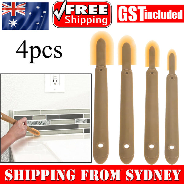 4 PCS Grout Caulk Finishing Tool Assorted Silicone Caulking Finisher Spatula AUS
