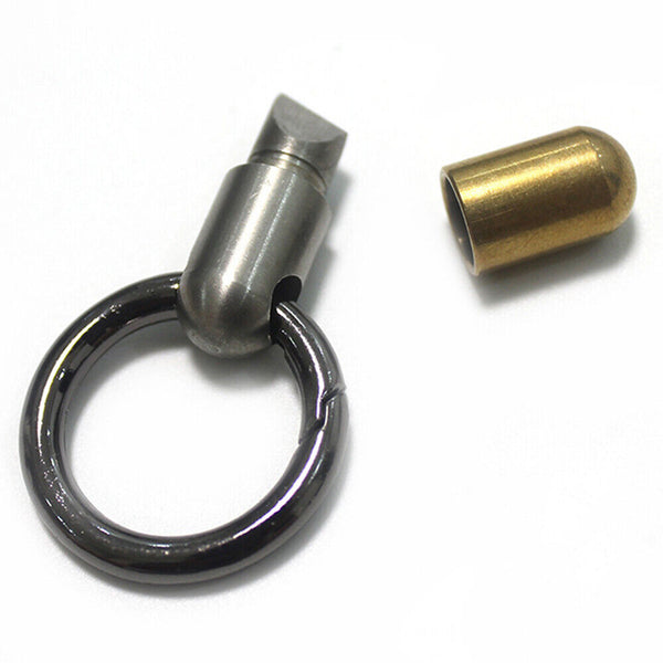 Capsule Knife Key Ring Outdoor Portable Split Keychain Cutting Tool Cutter