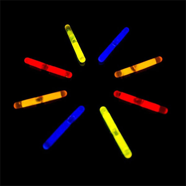 Mini Glowsticks 4.5x39mm Rave Fishing Party Glow Sticks Multi Colours