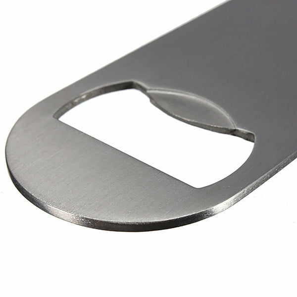 Bottle Opener Stainless Steel Flat Bar Blade Cap Remover Can Beer Drink