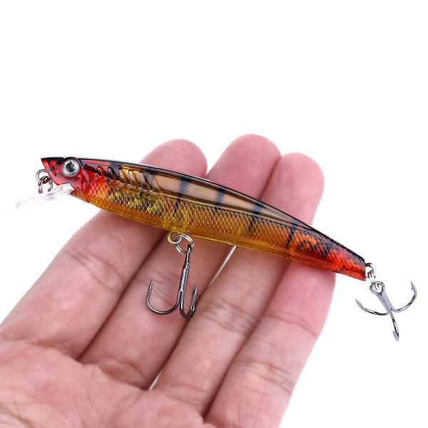 8pcs Minnow Fishing Lures Set | 9.3cm Shallow Diving Hard Baits for Trout, Bream, Salmon & Flathead
