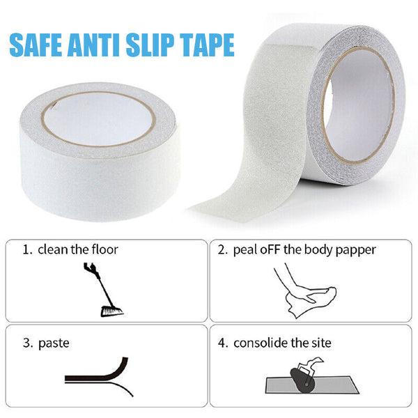 Safe Anti-slip Stairs Tapes Harmless Rubber DIY Bathroom Non-slip Stickers Tape