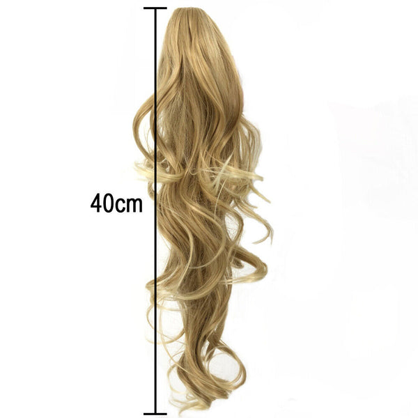 Tail Hair Pony Thick In Ponytail Hair Extensions Clip On Human Piece Claw As