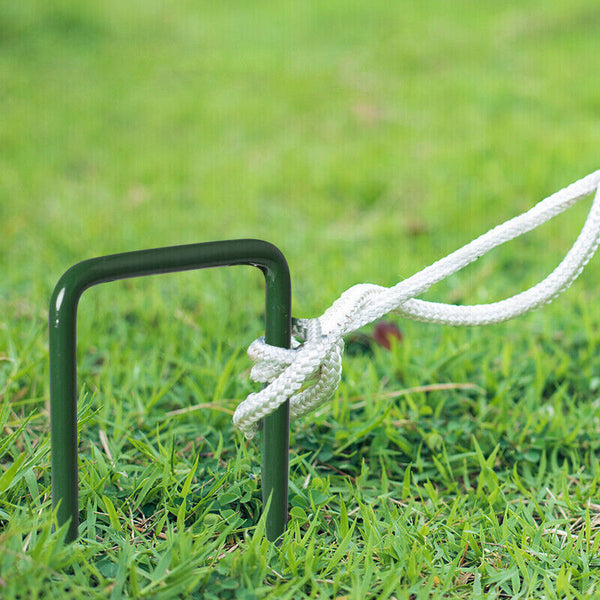 50PCS Synthetic Artificial Grass Turf Pins U Shaped Fastening Pegs Lawn Weed Mat