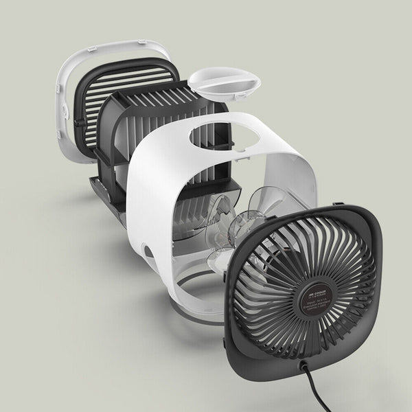 Portable Air Cooling Fan USB Home Office 3-Speed Mini Personal Cooler Humidifier