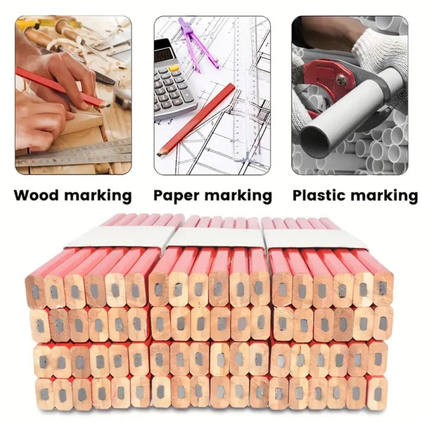 24x Carpenters Pencils Woodworking Carpentry Builder Pencil Marker Building Wood