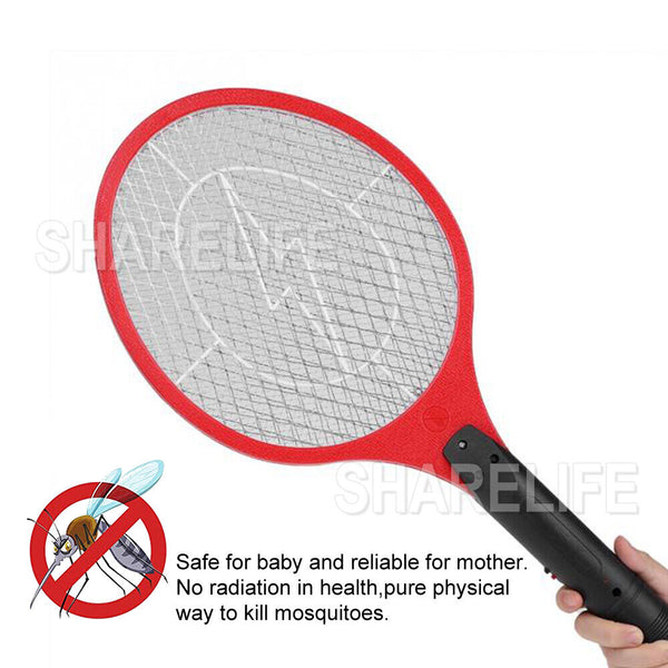 2x Electric Bug Zapper Tennis Racket Mosquito Fly Swatter Insect Killer Handheld
