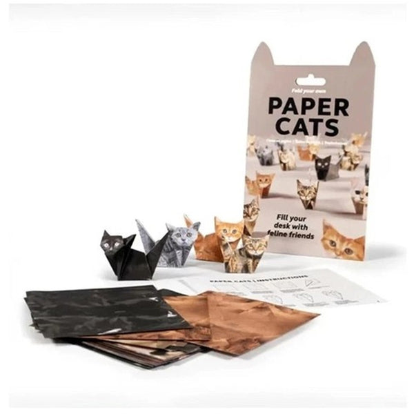 DIY Paper Cats - 50 Sheets DIY Origami Paper To Fold Cute Cat Figures Halloween