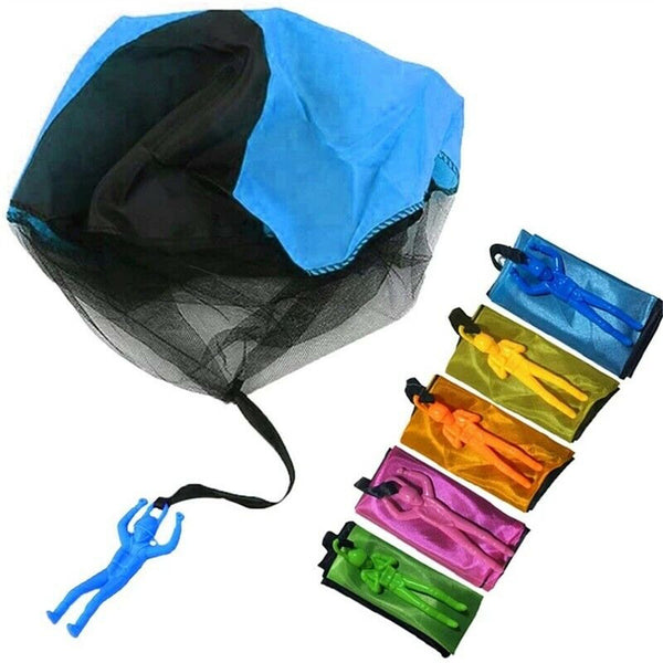 Hand Throwing Mini Soldier Parachute Funny Toy Kid Outdoor Game Play