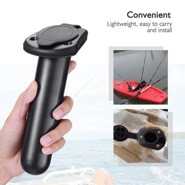 2X With Cap Cover Fishing Boat Rod Holder for Kayak Pole Bracket Flush Mount AU