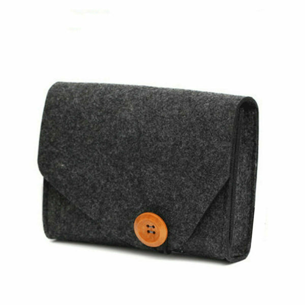 1PC New Felt Power Storage Bag For Mobile Phone Data Cable Travel Bag Pouch