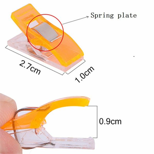 50PCS Wonder Clips Crafts Fabric Quilting Clip Crochet Craft Plastic Clip DIY