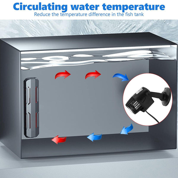 Aquarium Wave Maker Fish Tank Water Circulation Pump Powerhead with Suction Cup