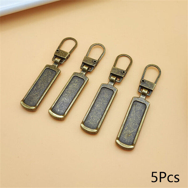 10PCS Replacement Zipper Pull Fixer Slider Puller Zip Head Repair Clothes Craft