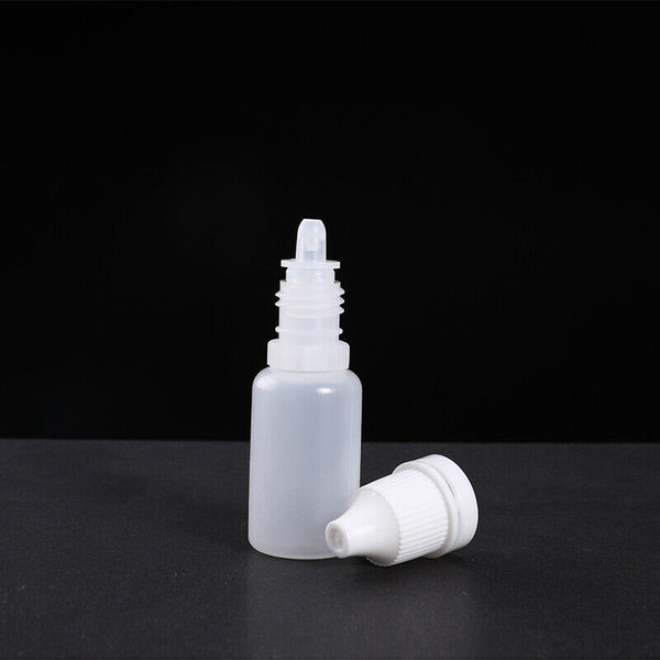 5/10/15/20/30ml Empty Plastic Dropper Bottles Squeezable Drop Liquid Container