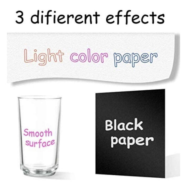 12/24/48PCS Graffiti Pen Xmas Gifts Metallic Outline Pens Coloring Lightstick