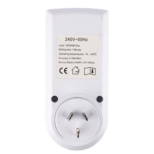 Timer Switch 240V Day Week Socket Power Electric Automation Digital LCD Display