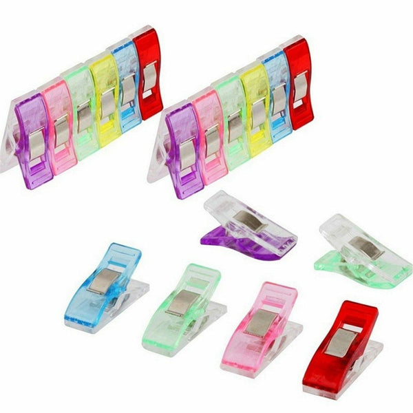 50PCS Wonder Clips Crafts Fabric Quilting Clip Crochet Craft Plastic Clip DIY