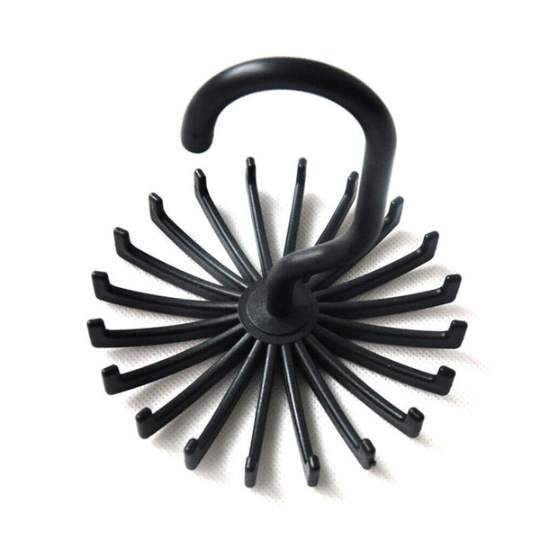 360° Rotating Scarf Rack Tie Belt Storage Holder Hanger Stand Clothes Organiser