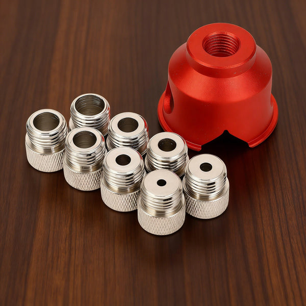 2 Sets 90° Angle Drill Hole Guide – Woodworking Straight Hole Drill Locator 3–10mm