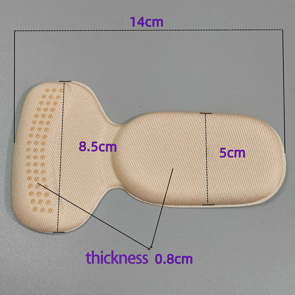 Pairs Comfy Fit Heels Cushioning Pads Upgraded Silicone Dispensing Non-slip