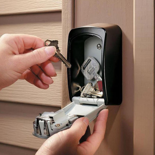2PCS Wall Mounted Key Lock Box 4 Digit Combination Security Storage Safe