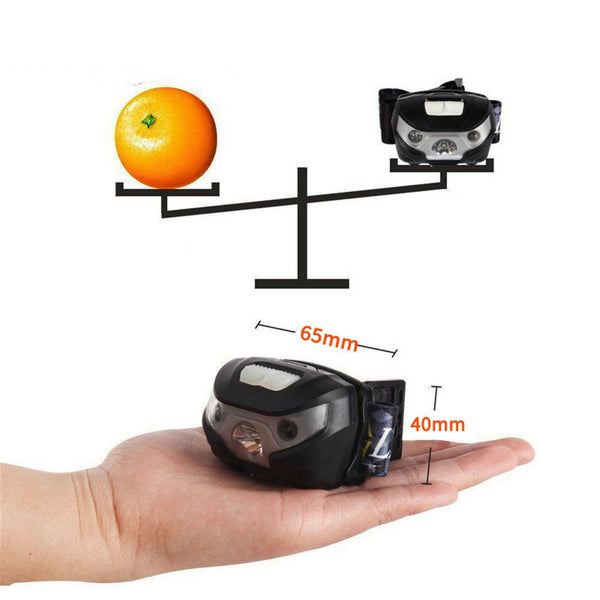 1-2X LED Headlamp Flashlight Waterproof Head Torch Rechargeable USB Camping Fish