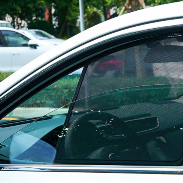 4PCS Magnetic Car Window Sun Shade UV Protection Front+Rear Side Window Curtain