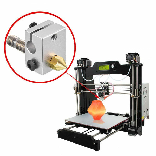 20pcs 0.4mm MK8 3D Printer Brass Nozzles Extruder 5x Nozzles Cleaning Needles